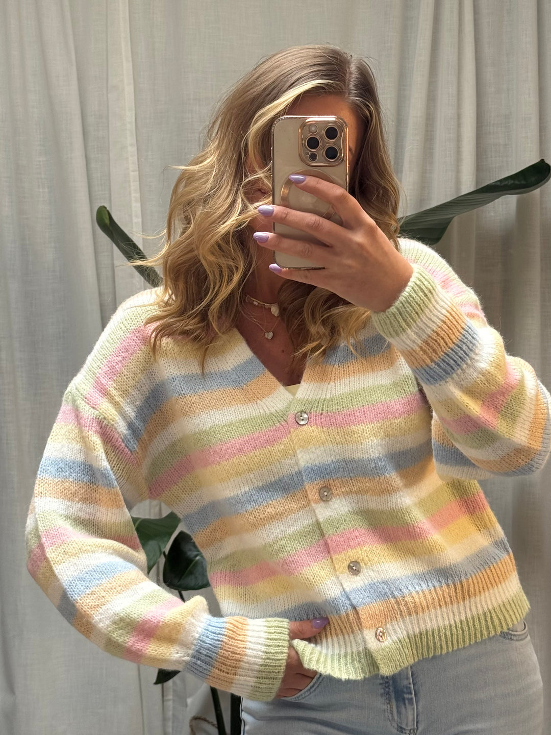 Strickjacke Rainbow