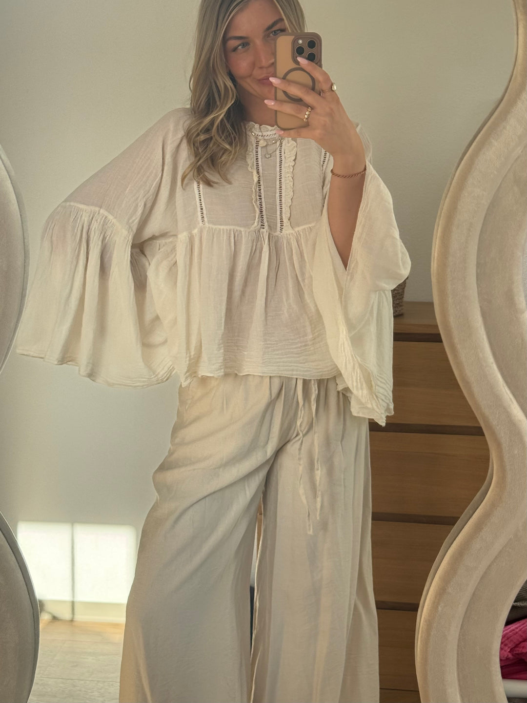 Boho Bluse - Beige