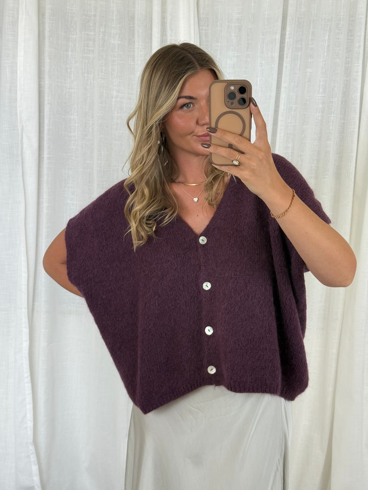Pullunder Wolke - Plum