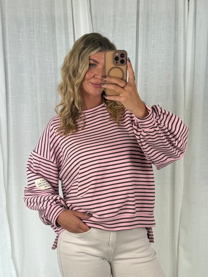 Sweater Striped Patch - Berry