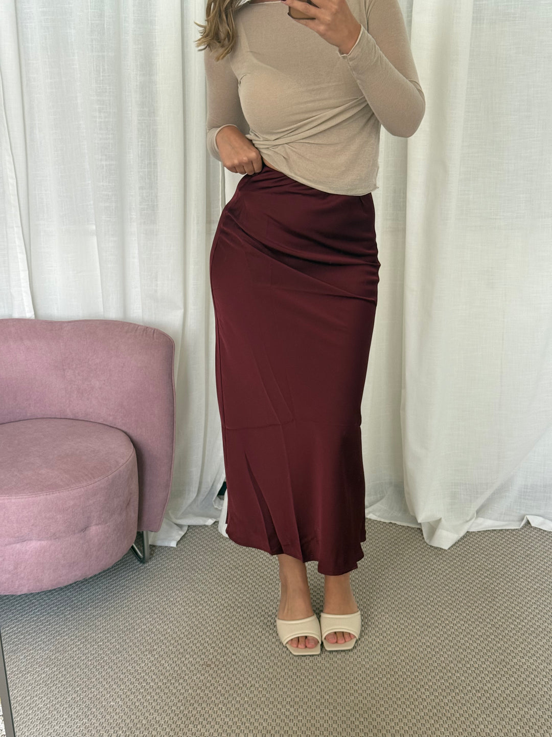 Rock Satinoptik - Burgundy