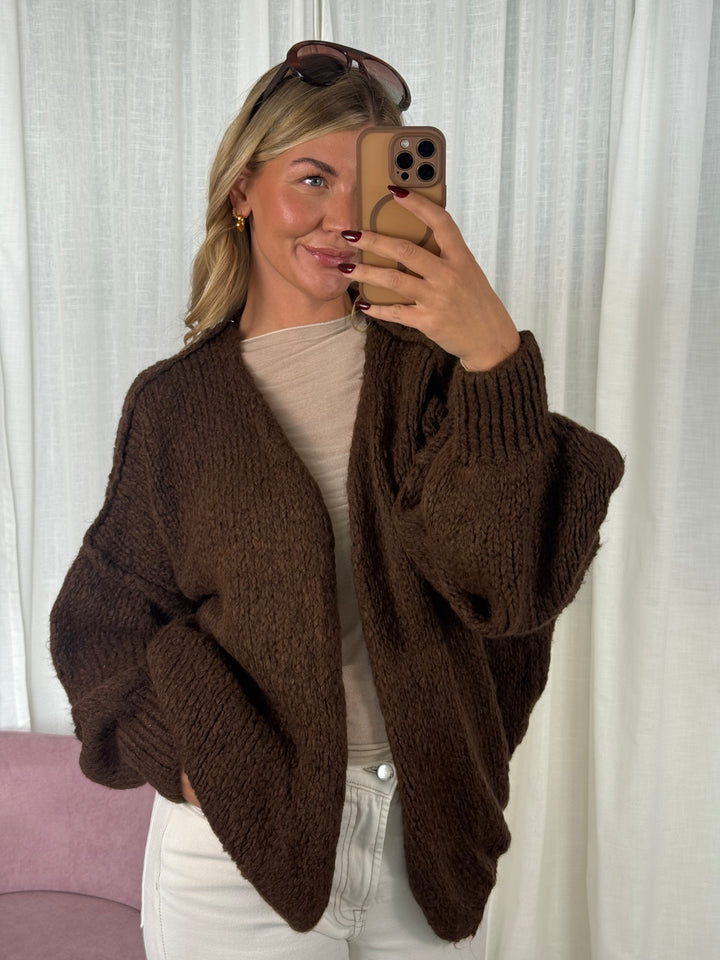 Cardigan Basic - Hot Chocolate