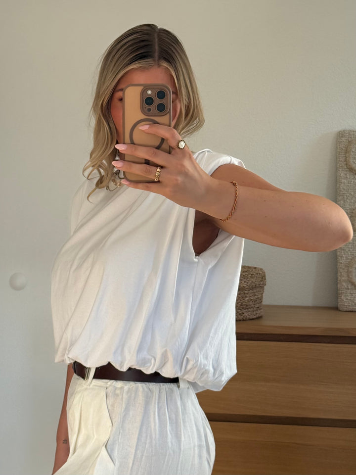Blouson-Shirt mit Schulterpolster