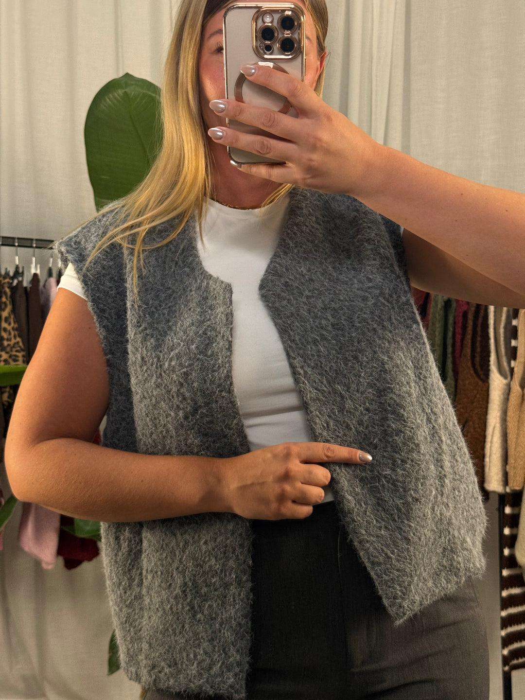 Wollweste Classy - Grau