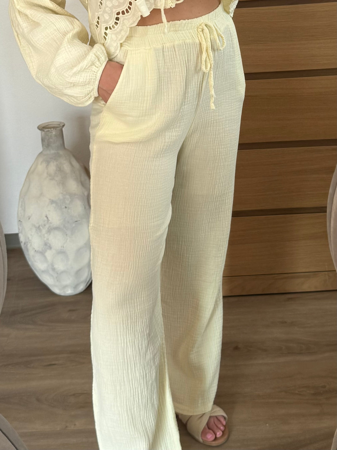 Musselin Hose – Butteryellow
