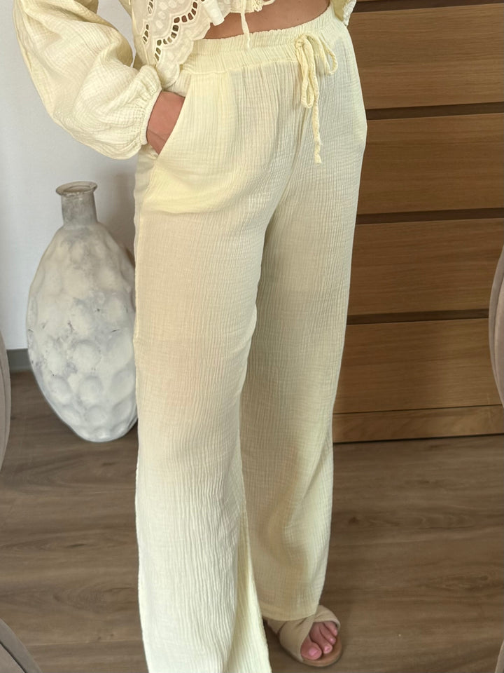Musselin Hose – Butteryellow
