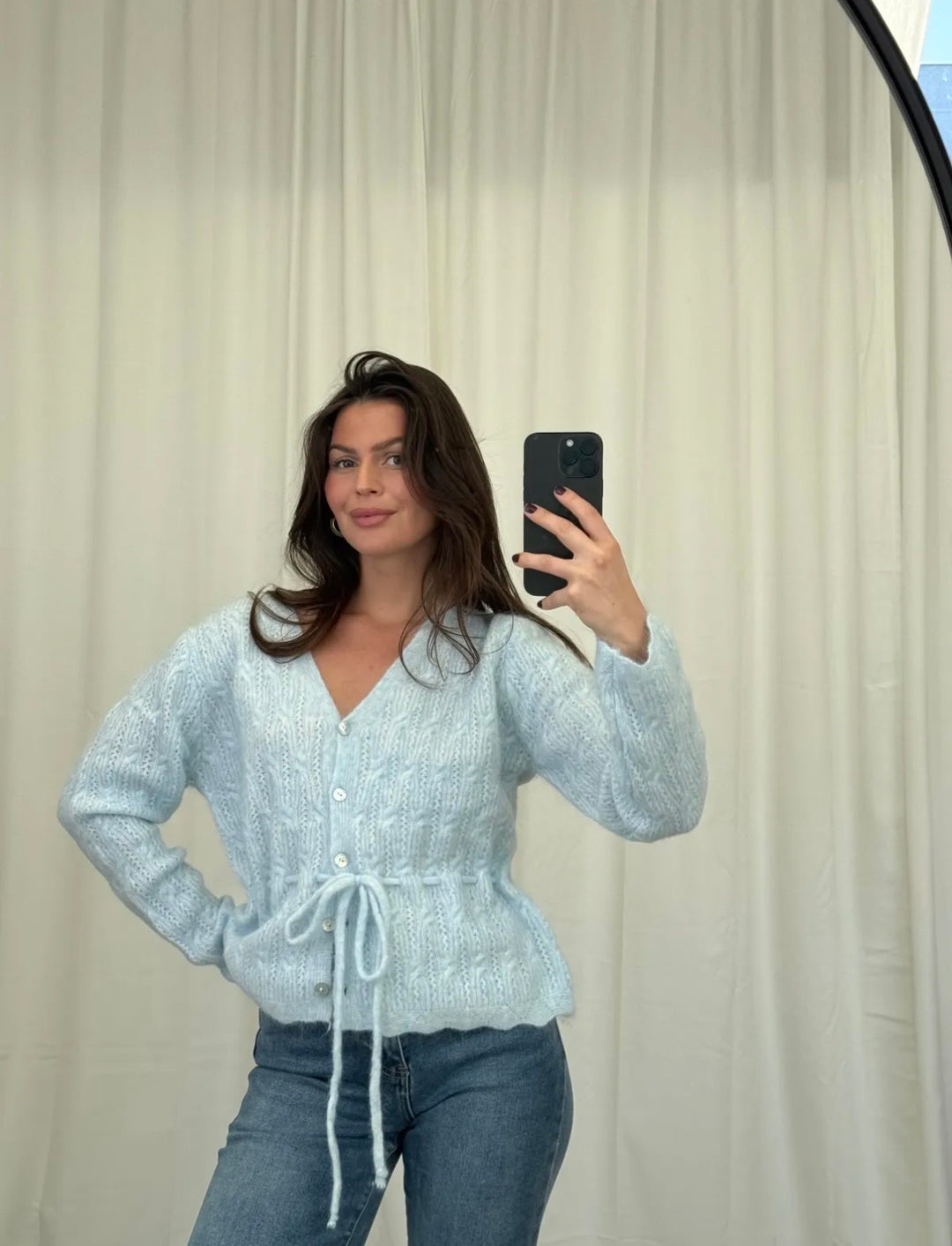 Strickjacke Cutie - Blau