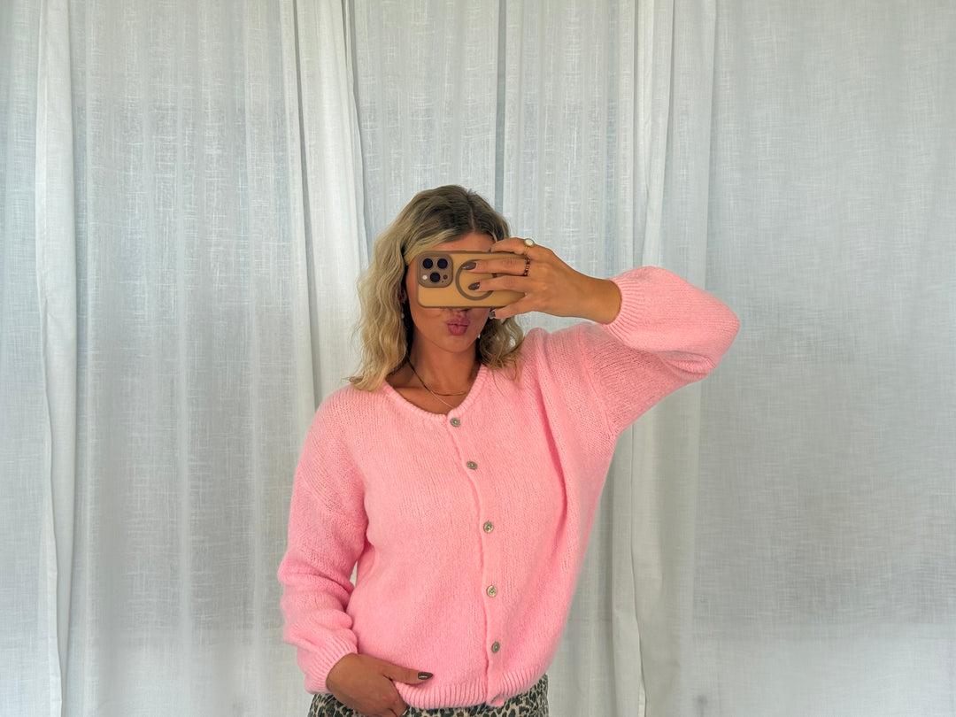 Cardigan - Candypink