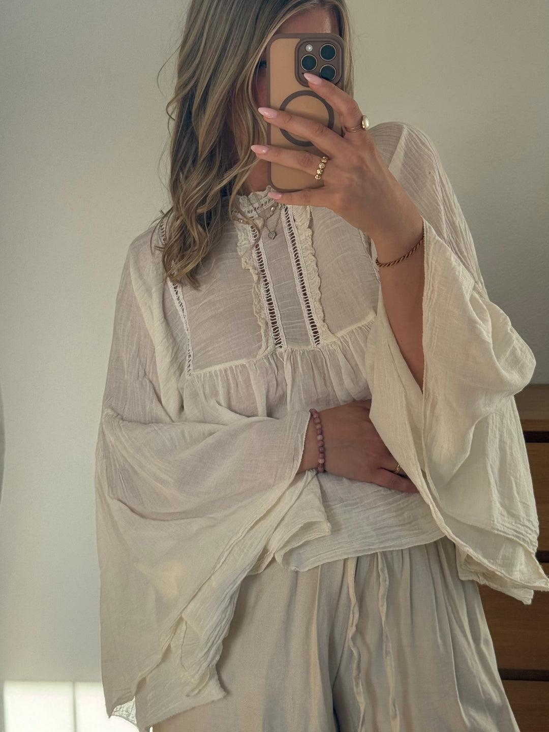 Boho Bluse - Beige