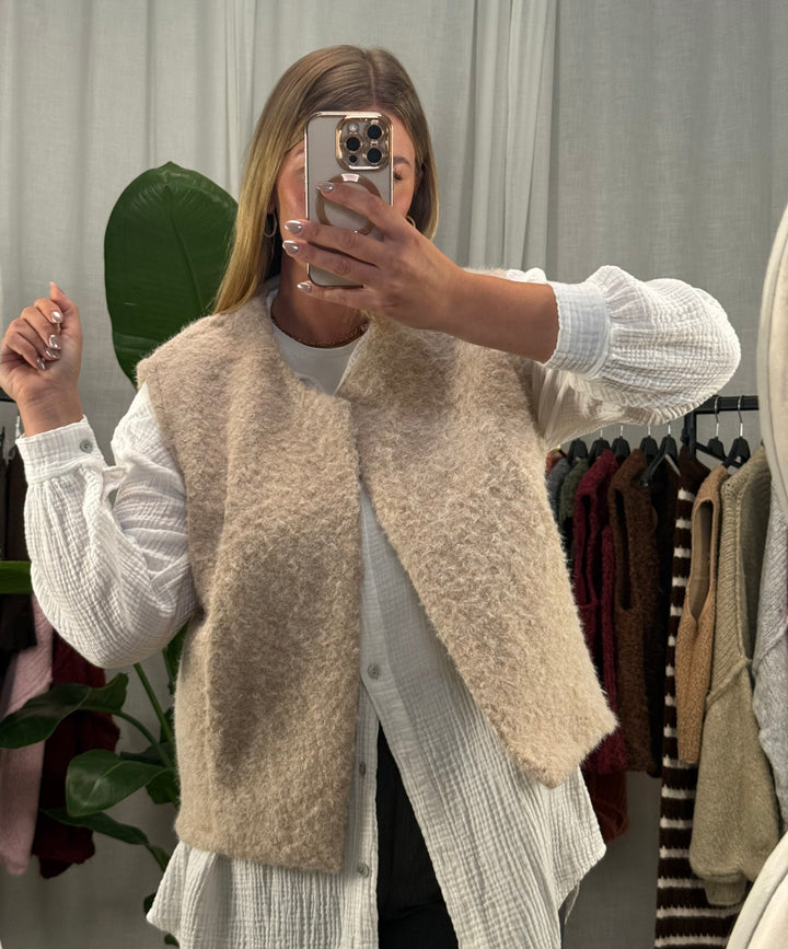 Wollweste Classy - Beige
