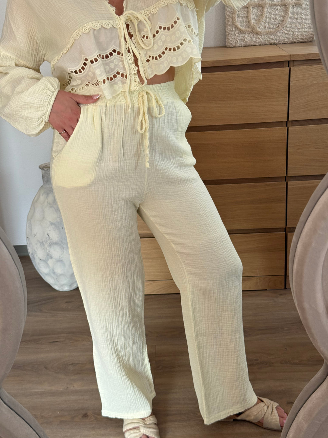Musselin Hose – Butteryellow