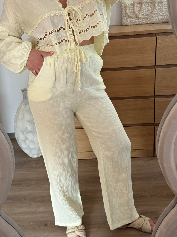 Musselin Hose – Butteryellow