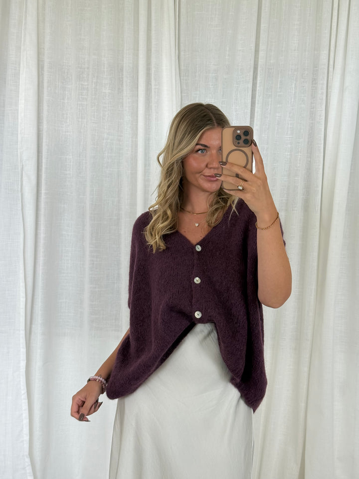 Pullunder Wolke - Plum