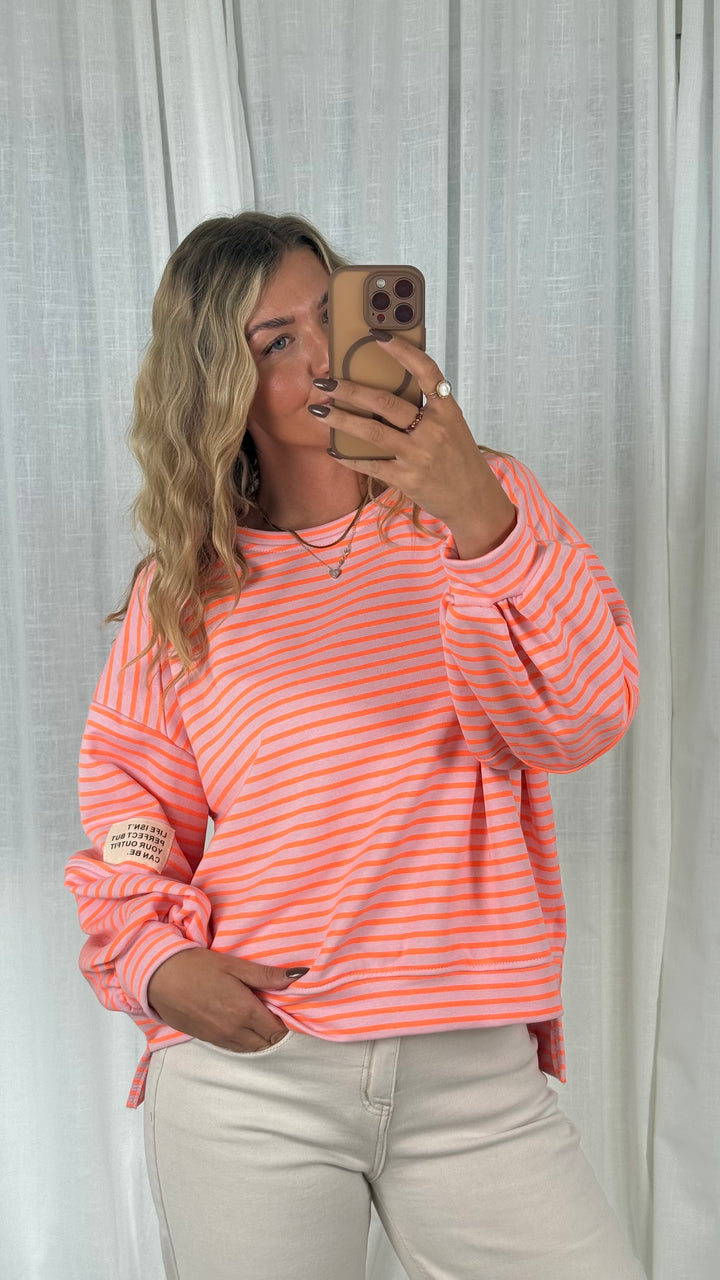 Sweater Striped Patch - Neon