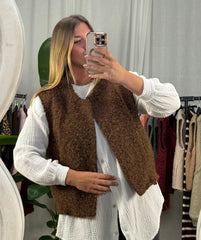 Wollweste Classy - Braun