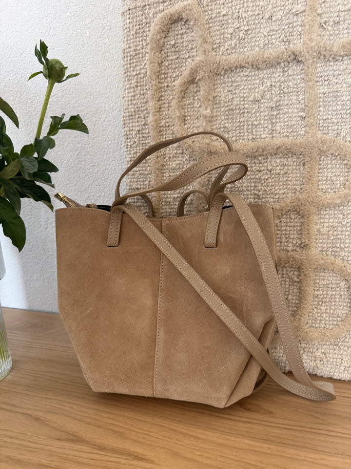 Ledertasche - Beige
