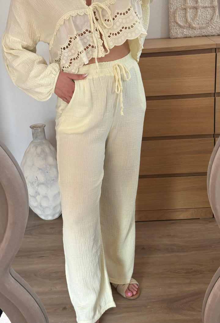 Musselin Hose – Butteryellow