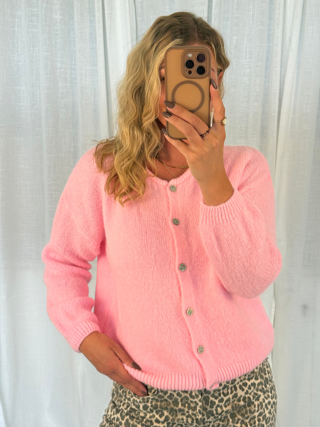 Cardigan - Candypink