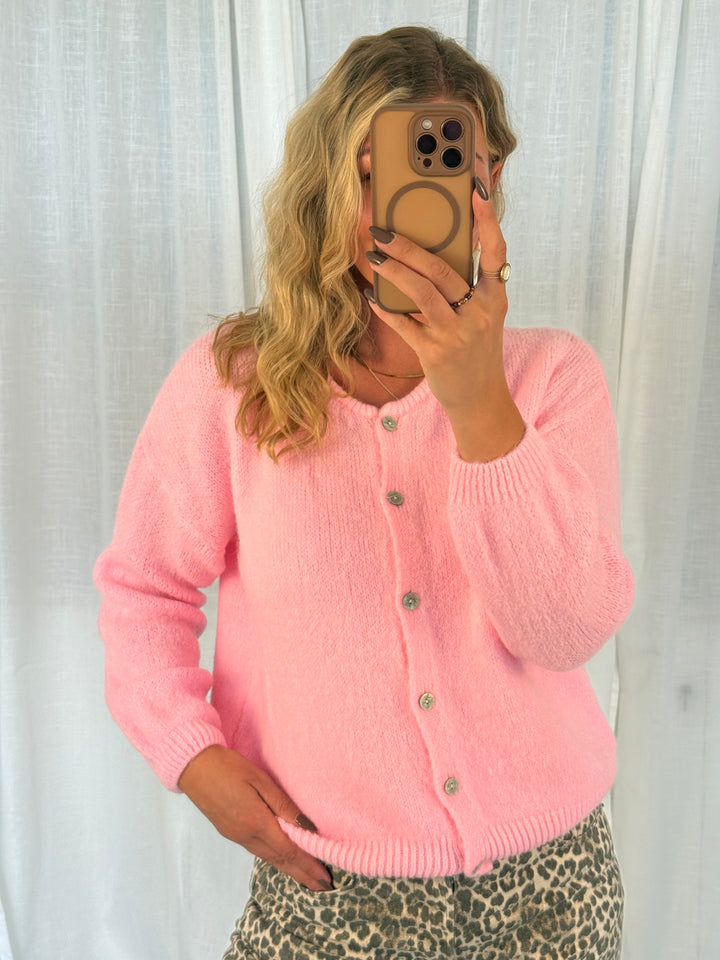 Cardigan - Candypink