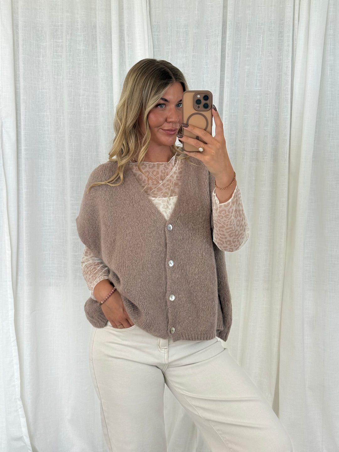 Pullunder Wolke - Taupe