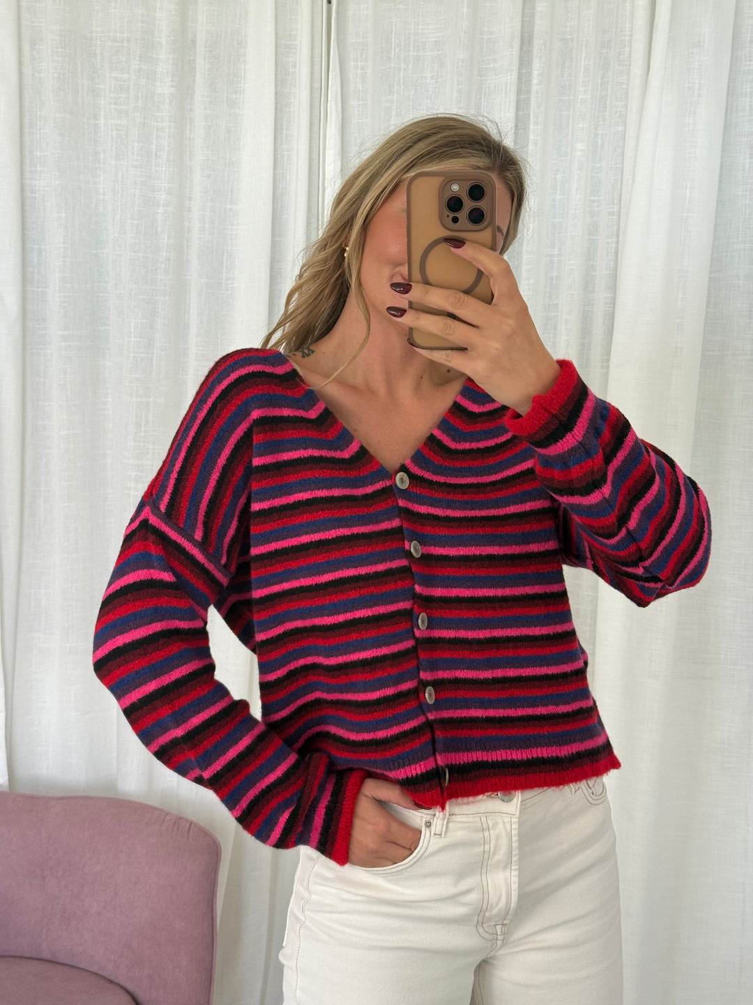 Strickjacke Streifenliebe