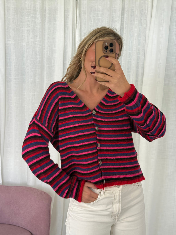 Strickjacke Streifenliebe