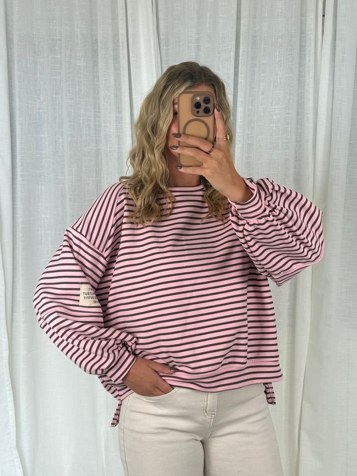 Sweater Striped Patch - Berry