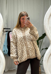 Cardigan Beige Leo