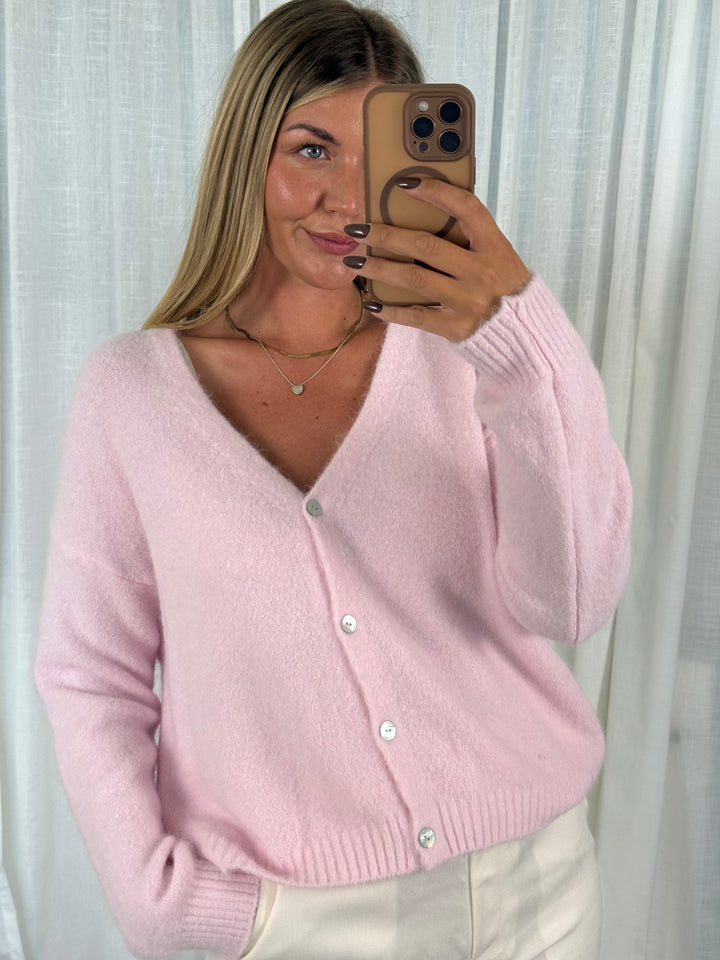 Strickjacke Soft Knit - Rosa