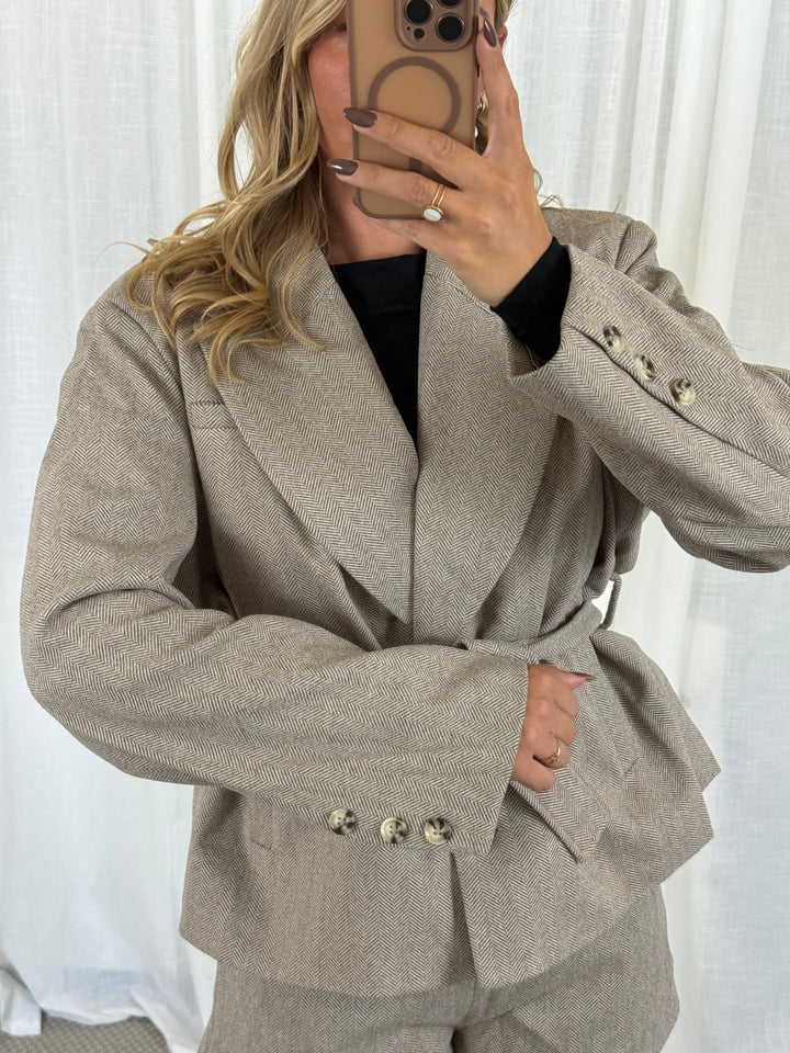 Blazer Jacke Classic - Taupe