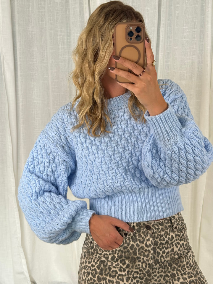 Pullover Pastell - Himmelblau