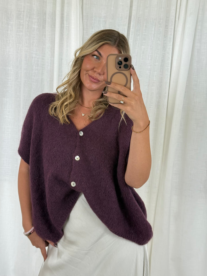 Pullunder Wolke - Plum