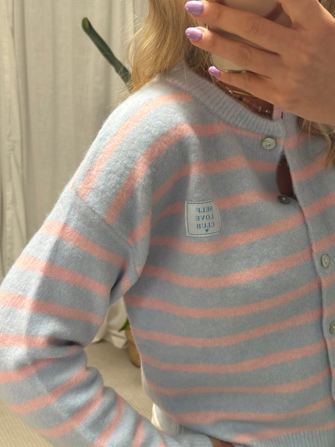 Strickweste Frühling - Hellblau