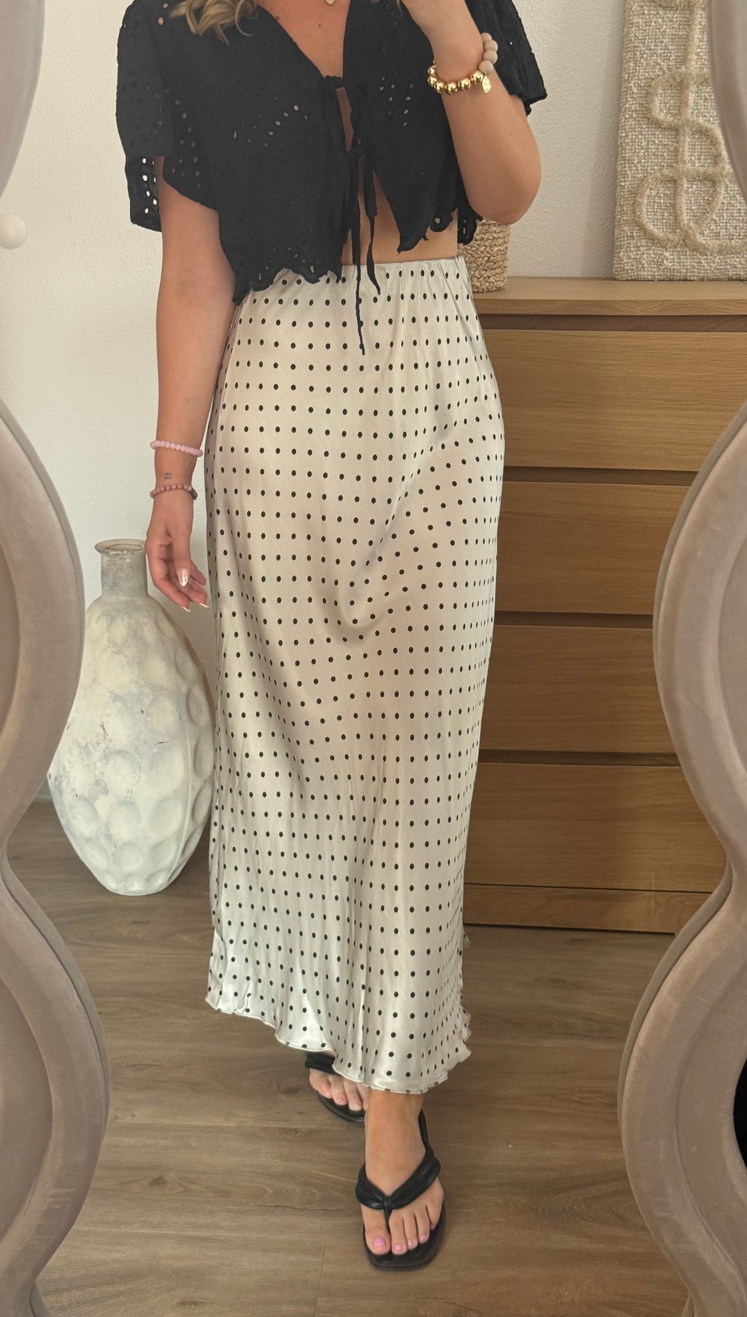 Satin Rock Tall - Polka Dot