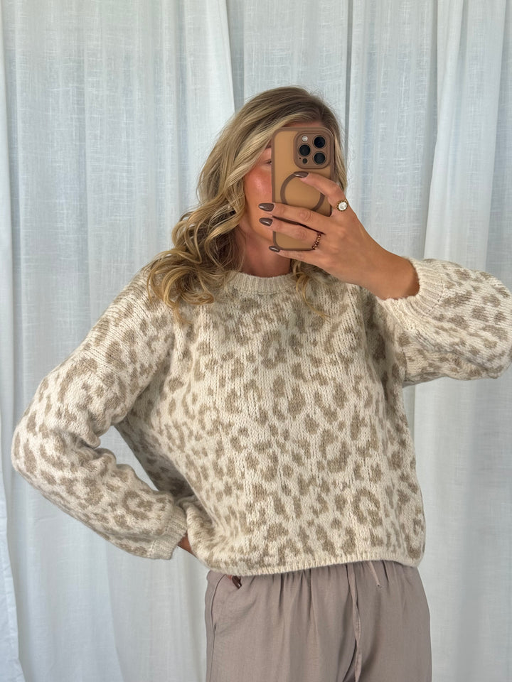 Leo Strick Pullover - Beige