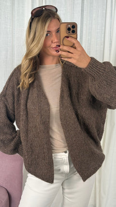 Cardigan Basic - Toffee