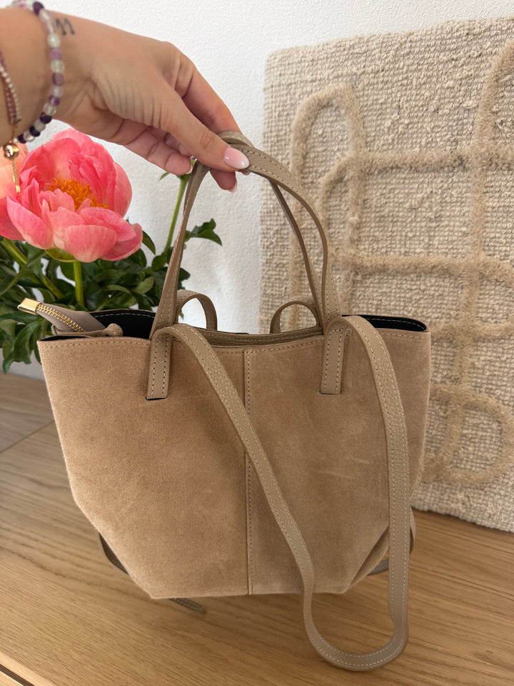 Ledertasche - Beige