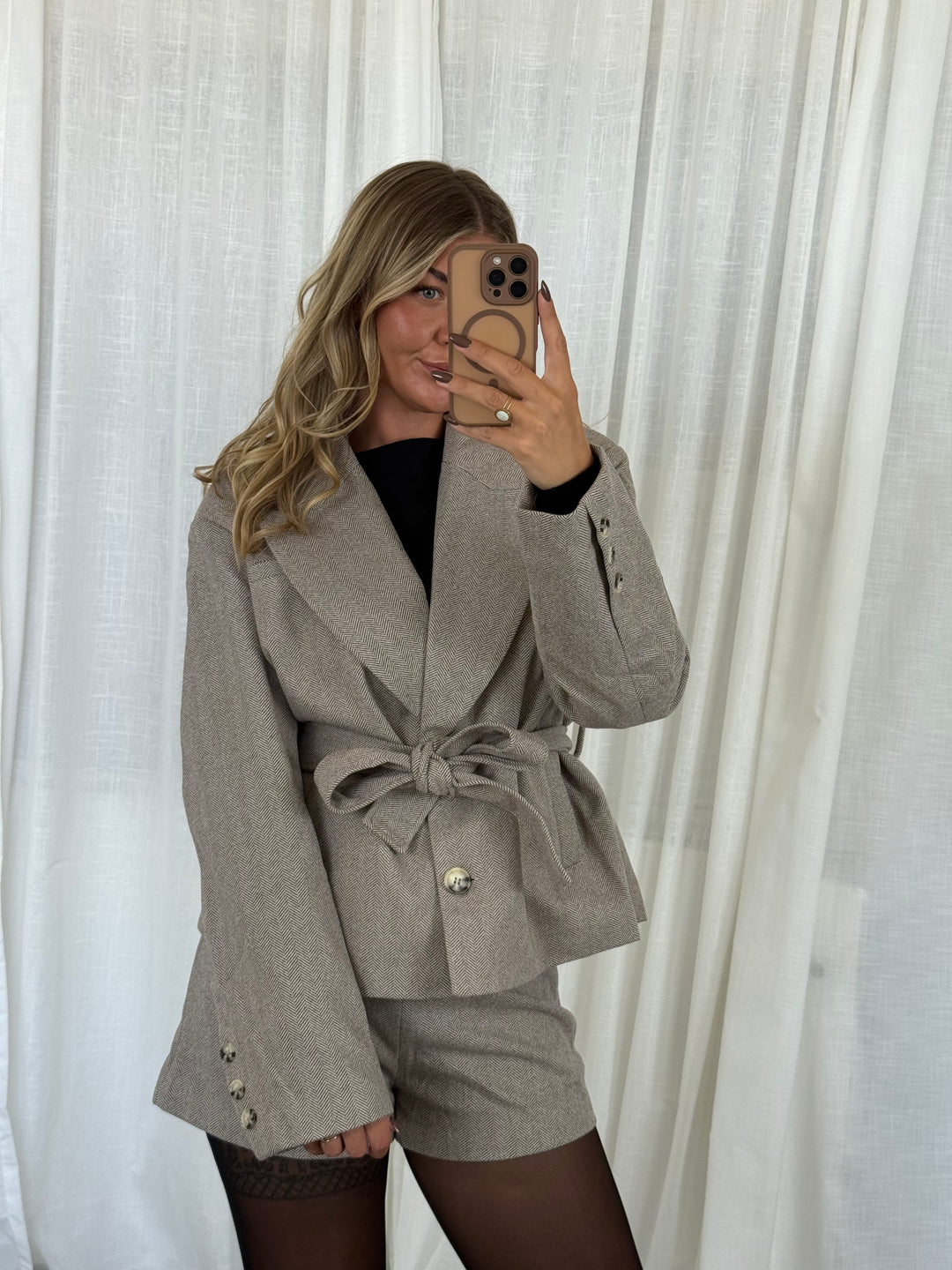 Blazer Jacke Classic - Taupe