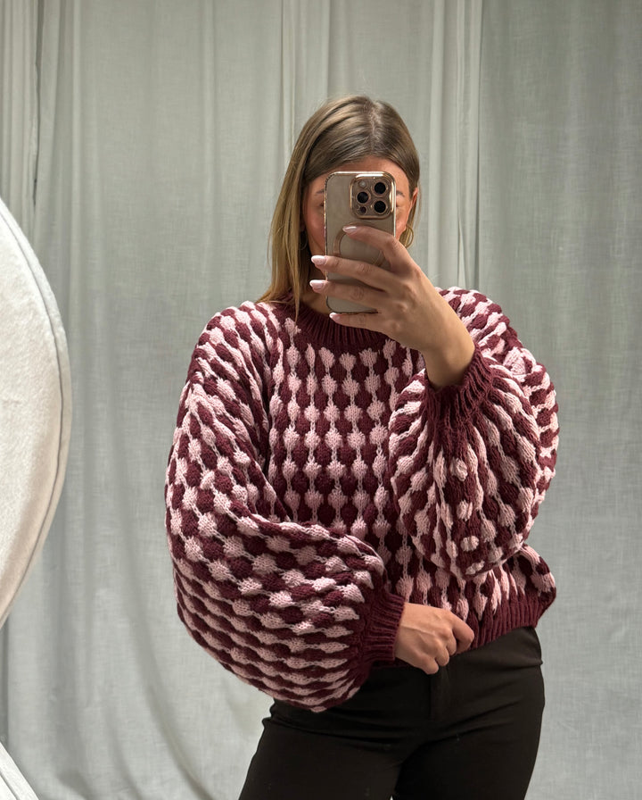 Pullover Bubble - Burgundy