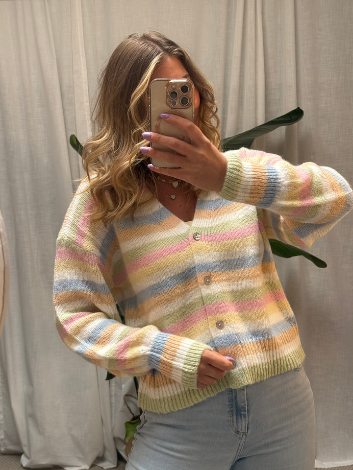 Strickjacke Rainbow