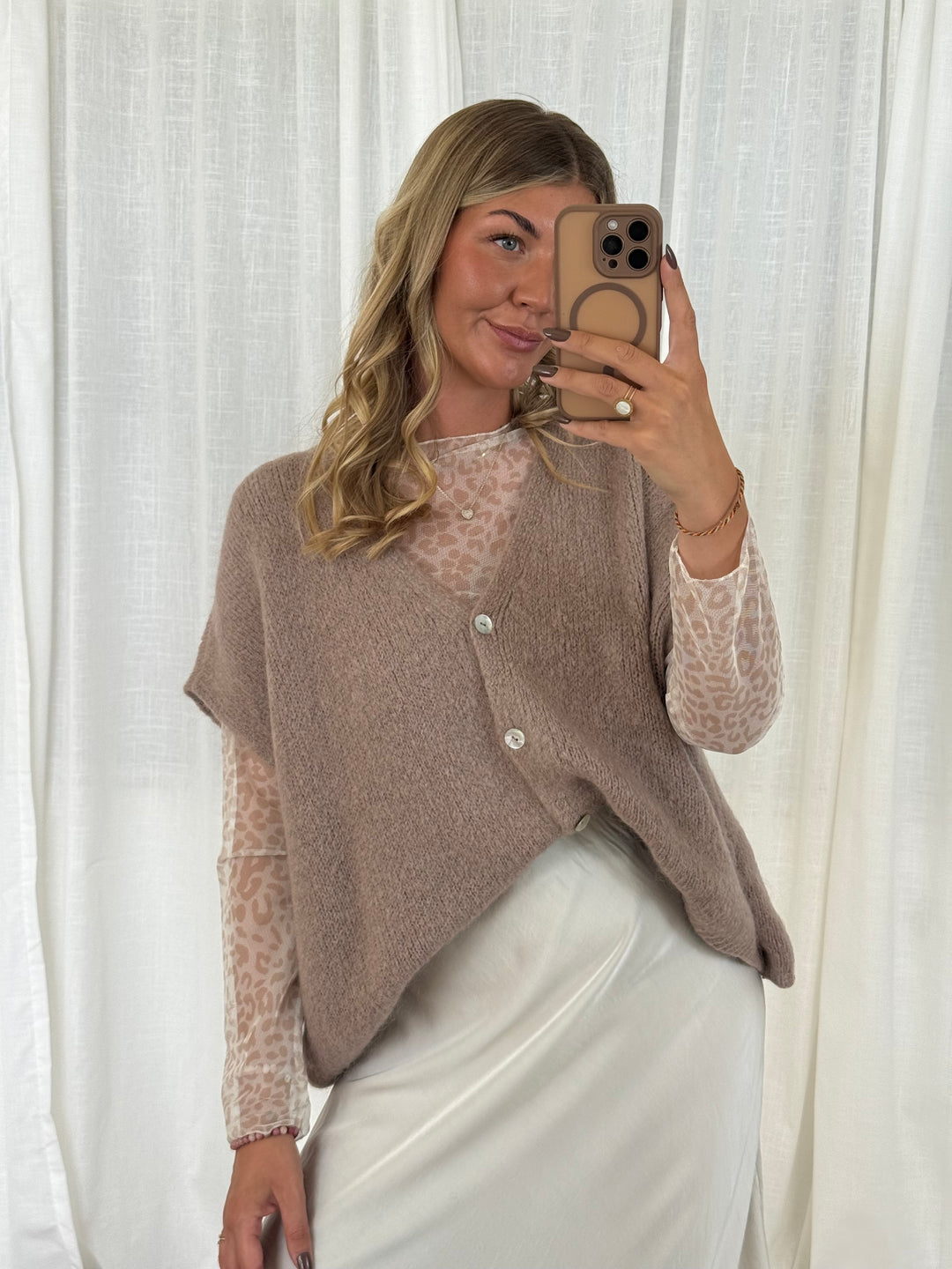 Pullunder Wolke - Taupe