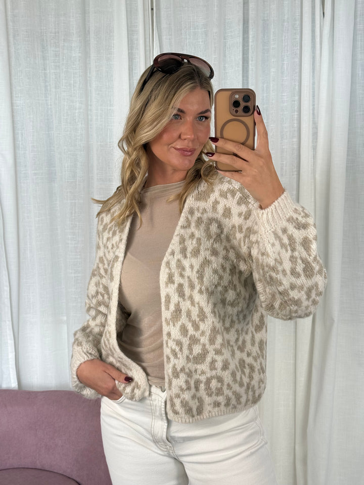 Leo Strickjacke - Creme