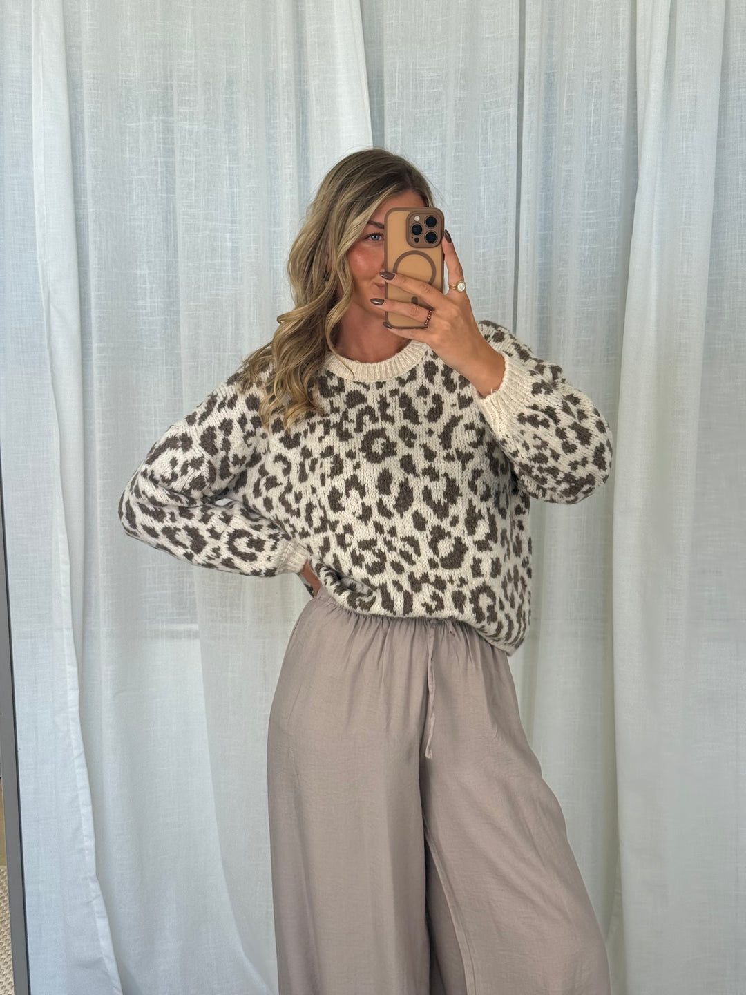 Leo Strick Pullover - Taupe