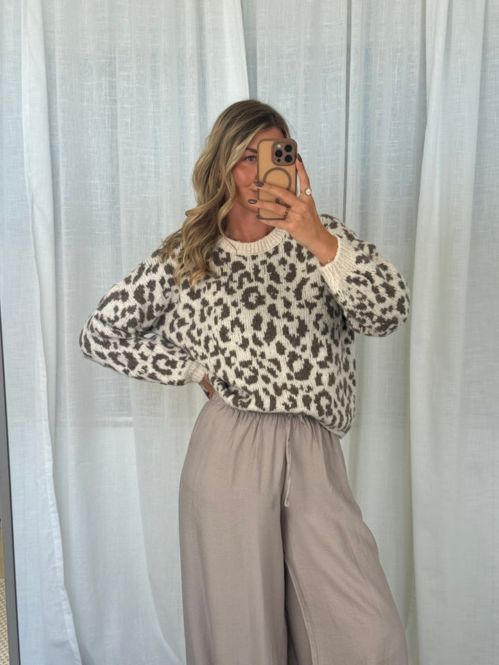 Leo Strick Pullover - Taupe