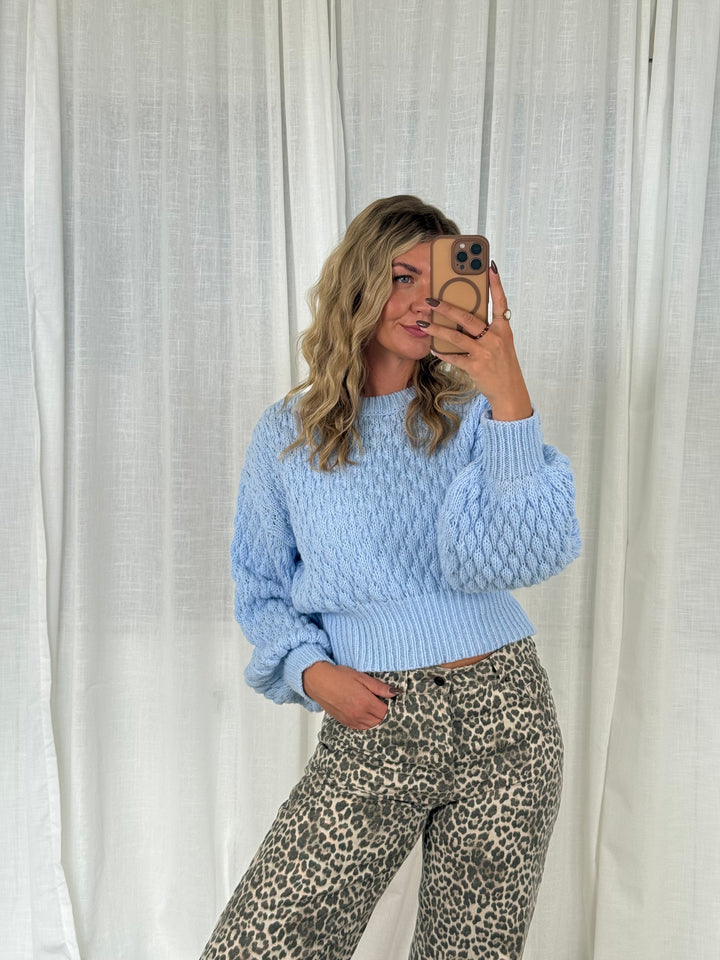 Pullover Pastell - Himmelblau