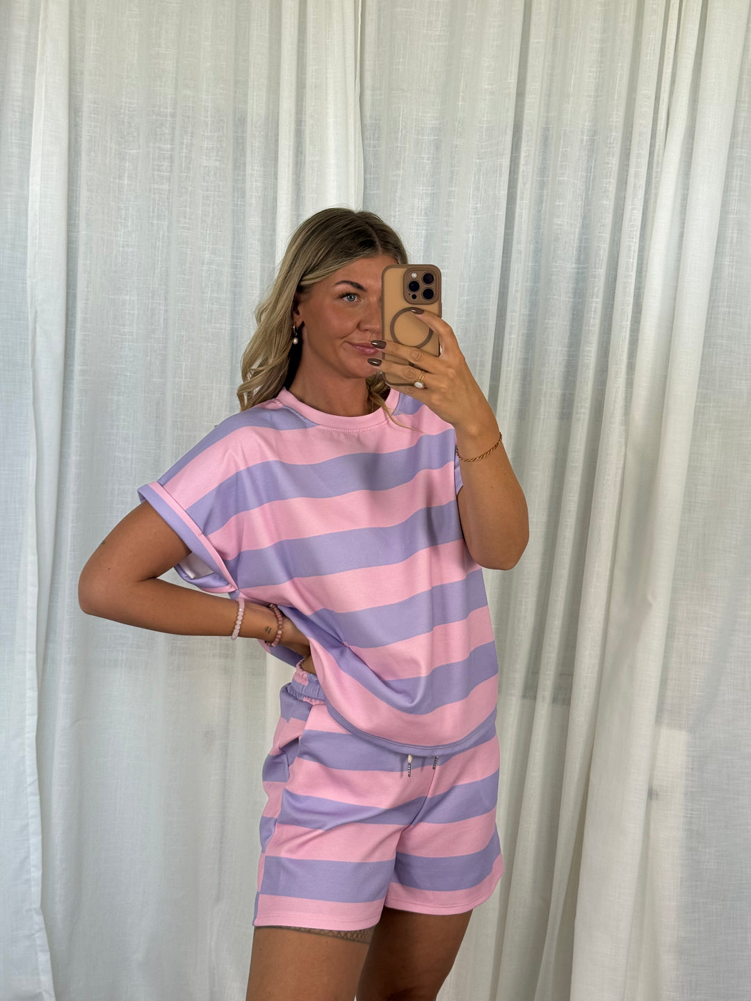 SET STREIFCHEN - ROSA/LILA