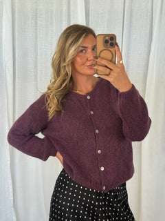 Cardigan - Plum
