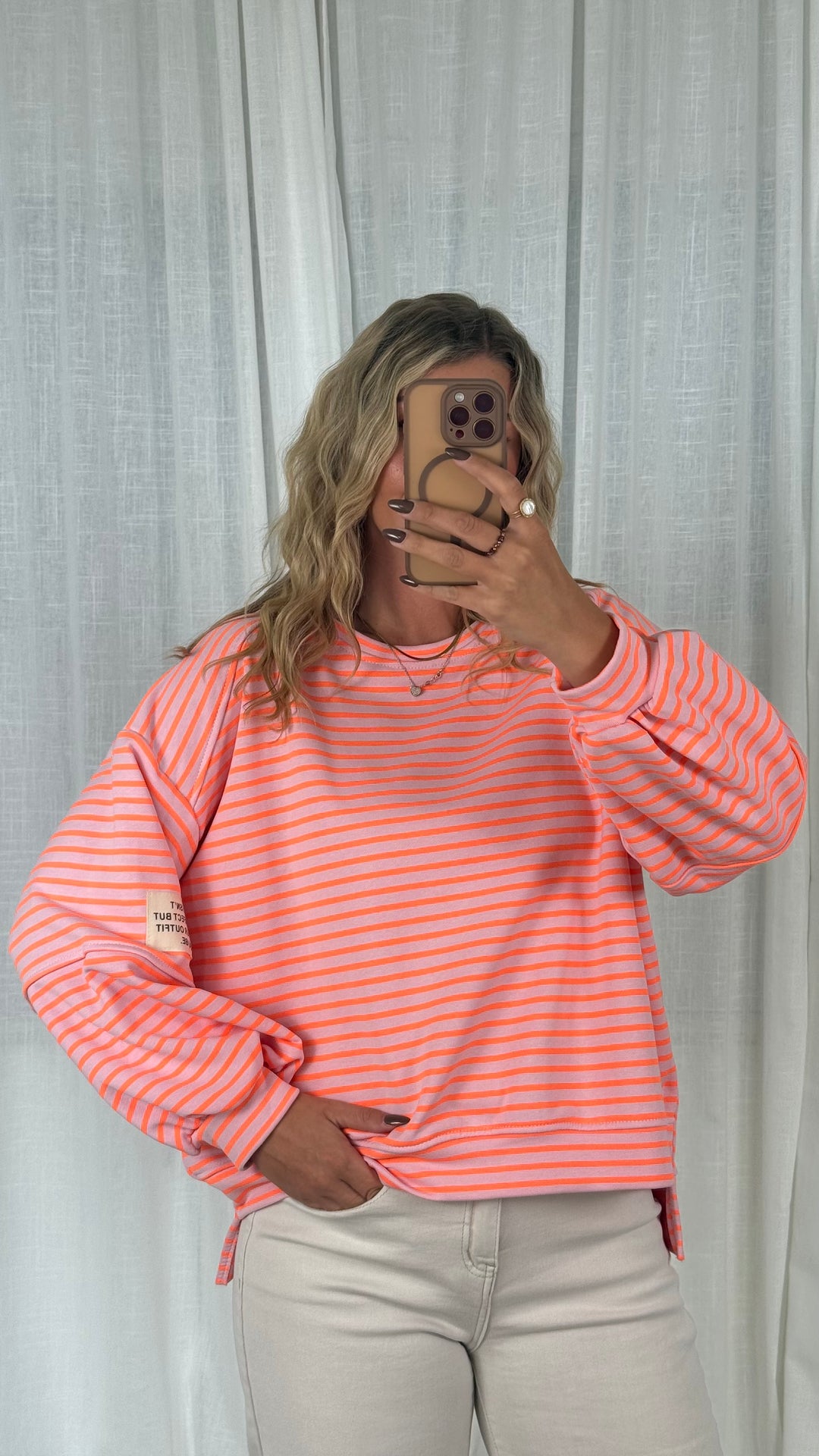 Sweater Striped Patch - Neon
