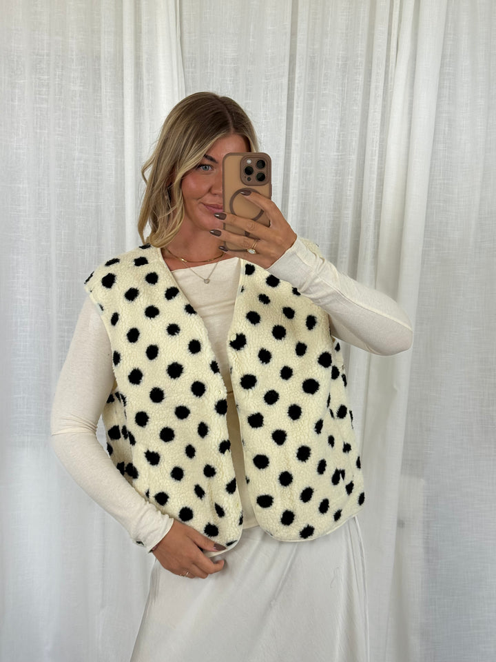 Teddyweste -  Polka Dot