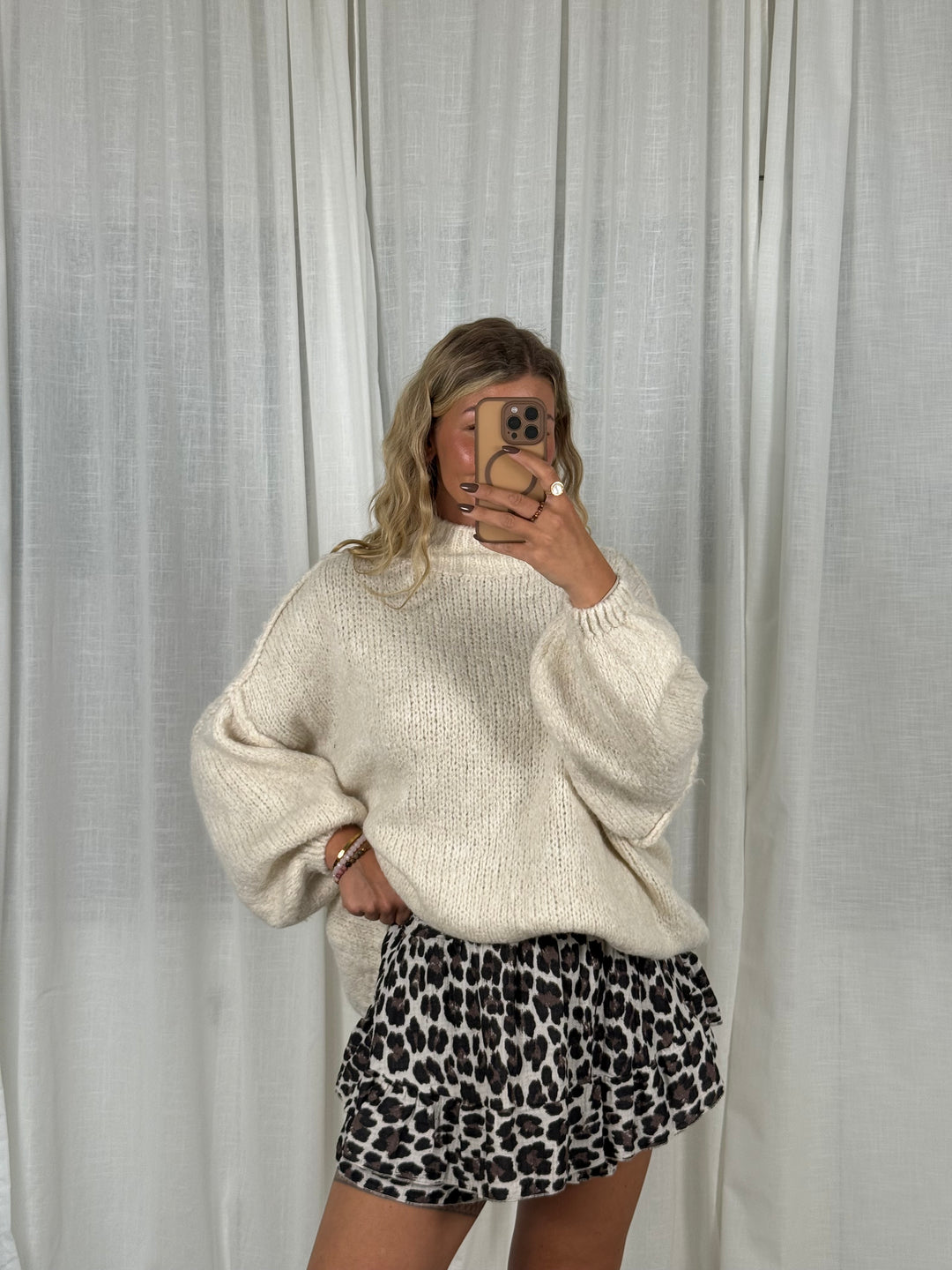 Musselin Skort Leo - Grau